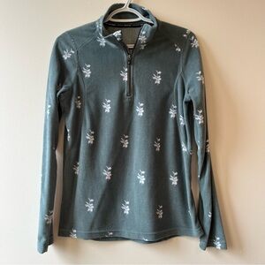 Floral Quarter Zip